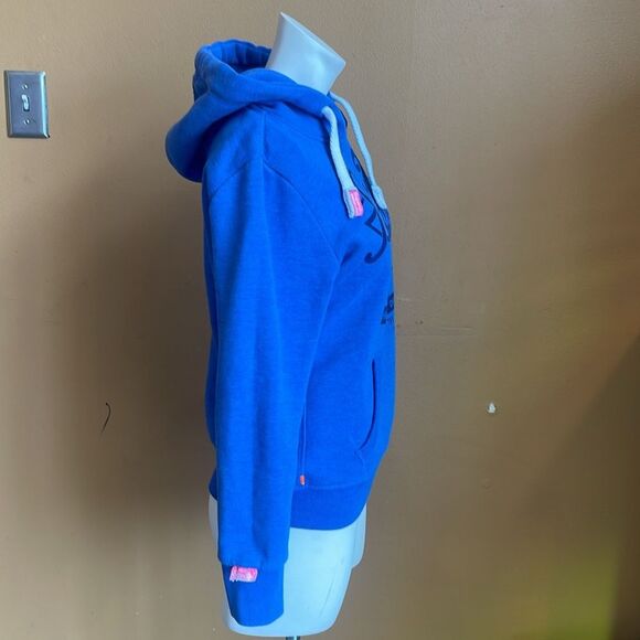 Super dry Vintage Women's Hoodie Pocket Front Graphic Pullover Jumper Hood M - Picture 7 of 14